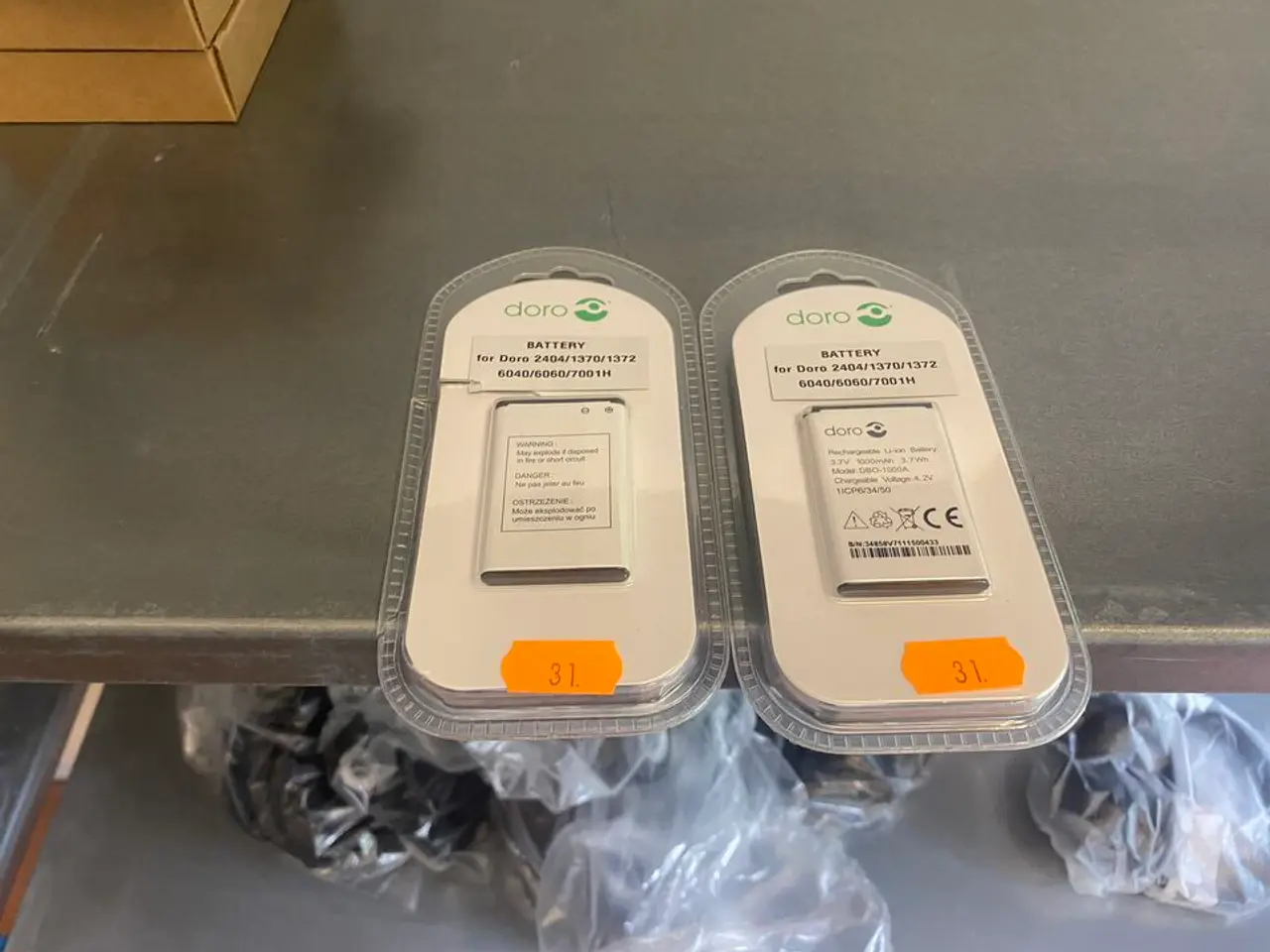 Billede 1 - 2 stk. Batterier DORO