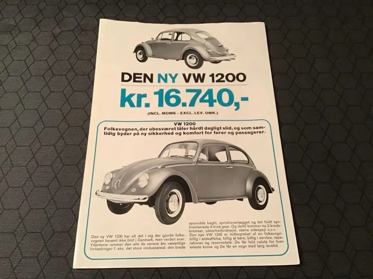 Billede 1 - Vw brochure gammel
