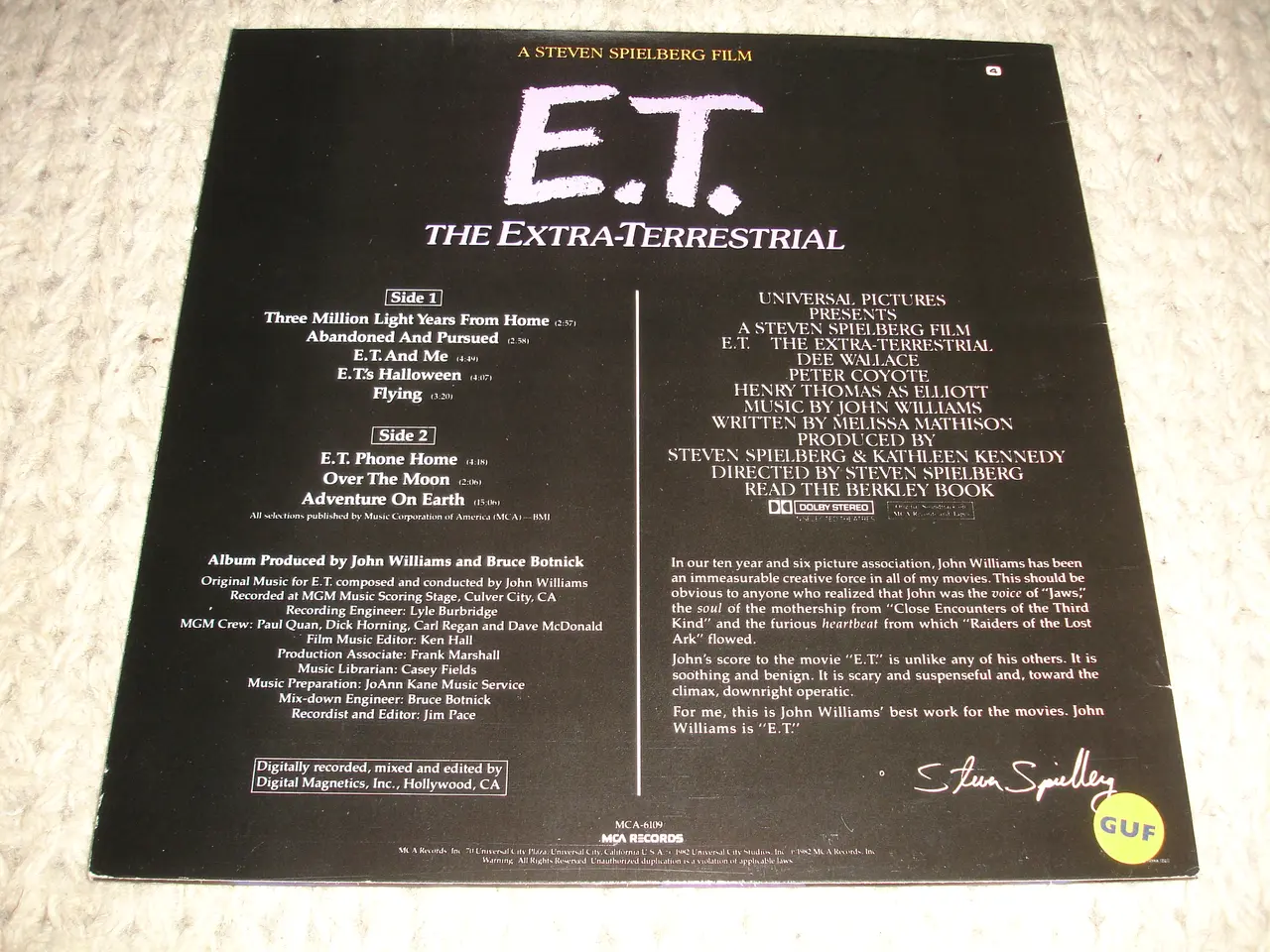 Billede 3 - (Sender gerne)  E.T - Soundtrack