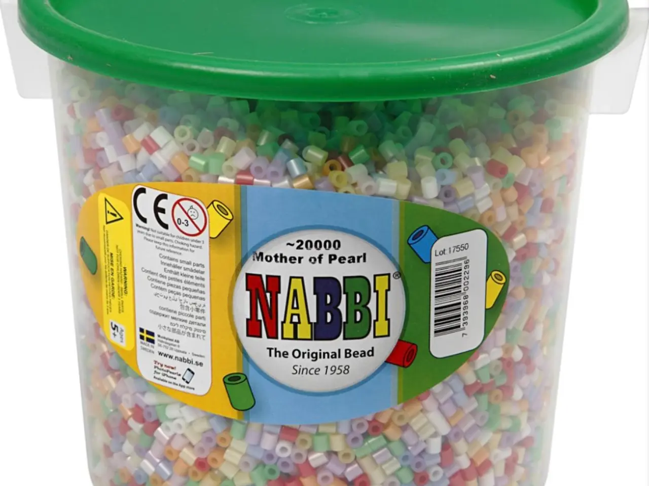 Billede 4 - NABBI rørperler, 3 spande á 20.000 stk.