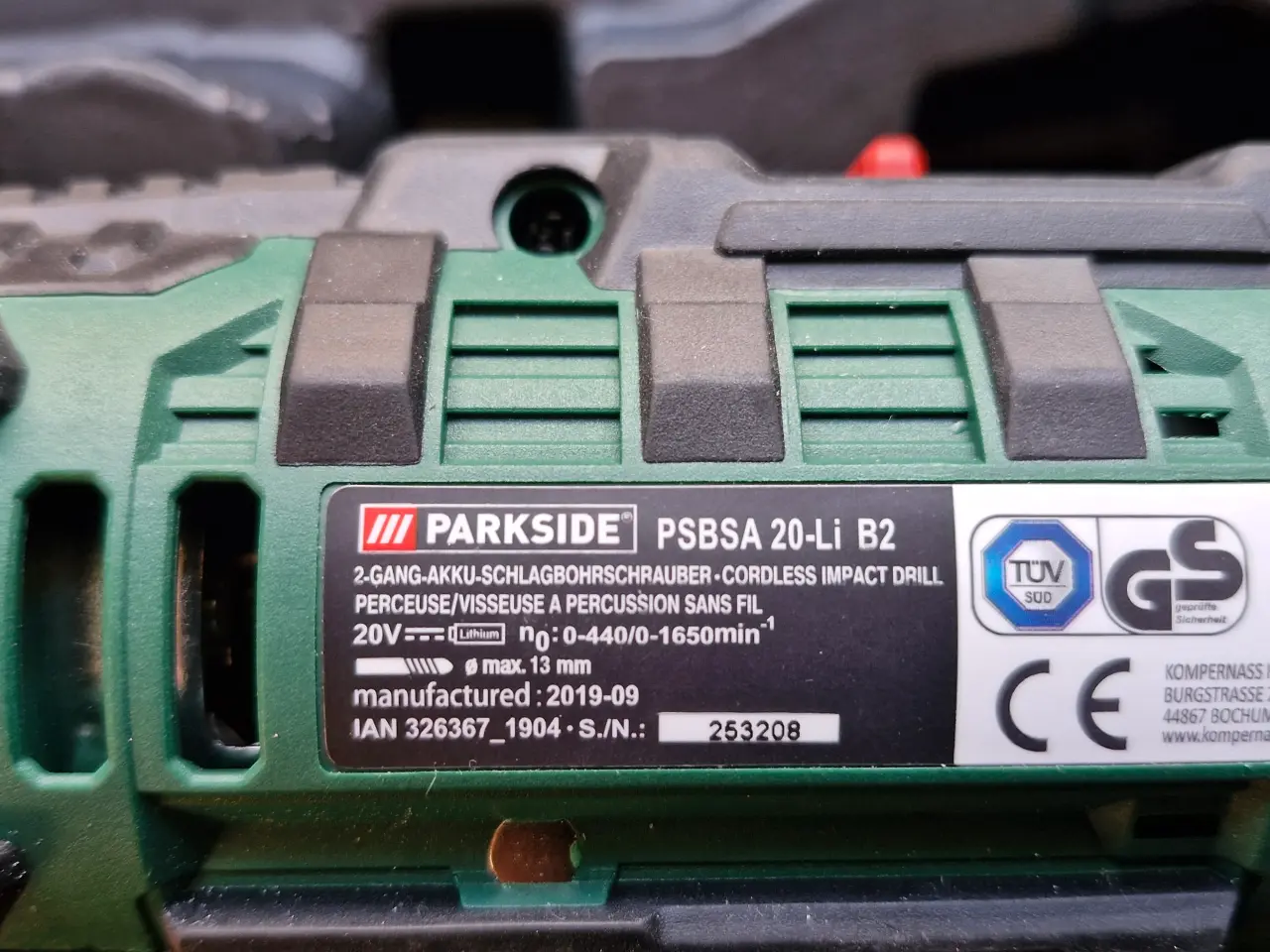 Billede 2 - Batteridrevet slagboremaskine
