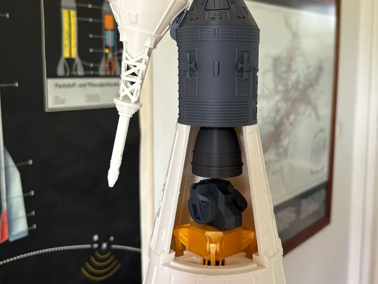 Billede 3 - Saturn-V samlesæt til 1,48 meter raket