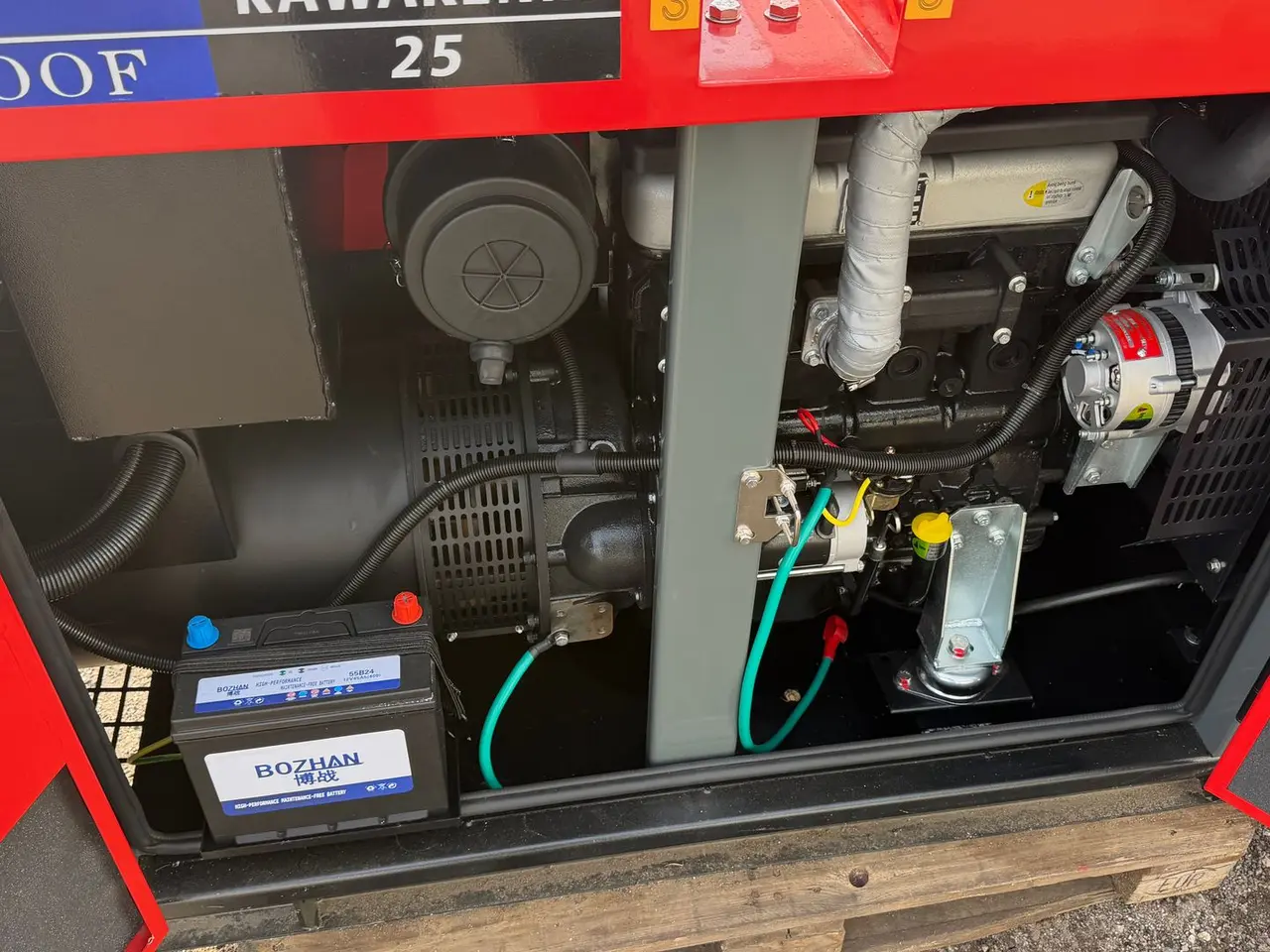Billede 10 - KAWAKENKI KK25-III-SSS Næsten ny 25 KVA Generator