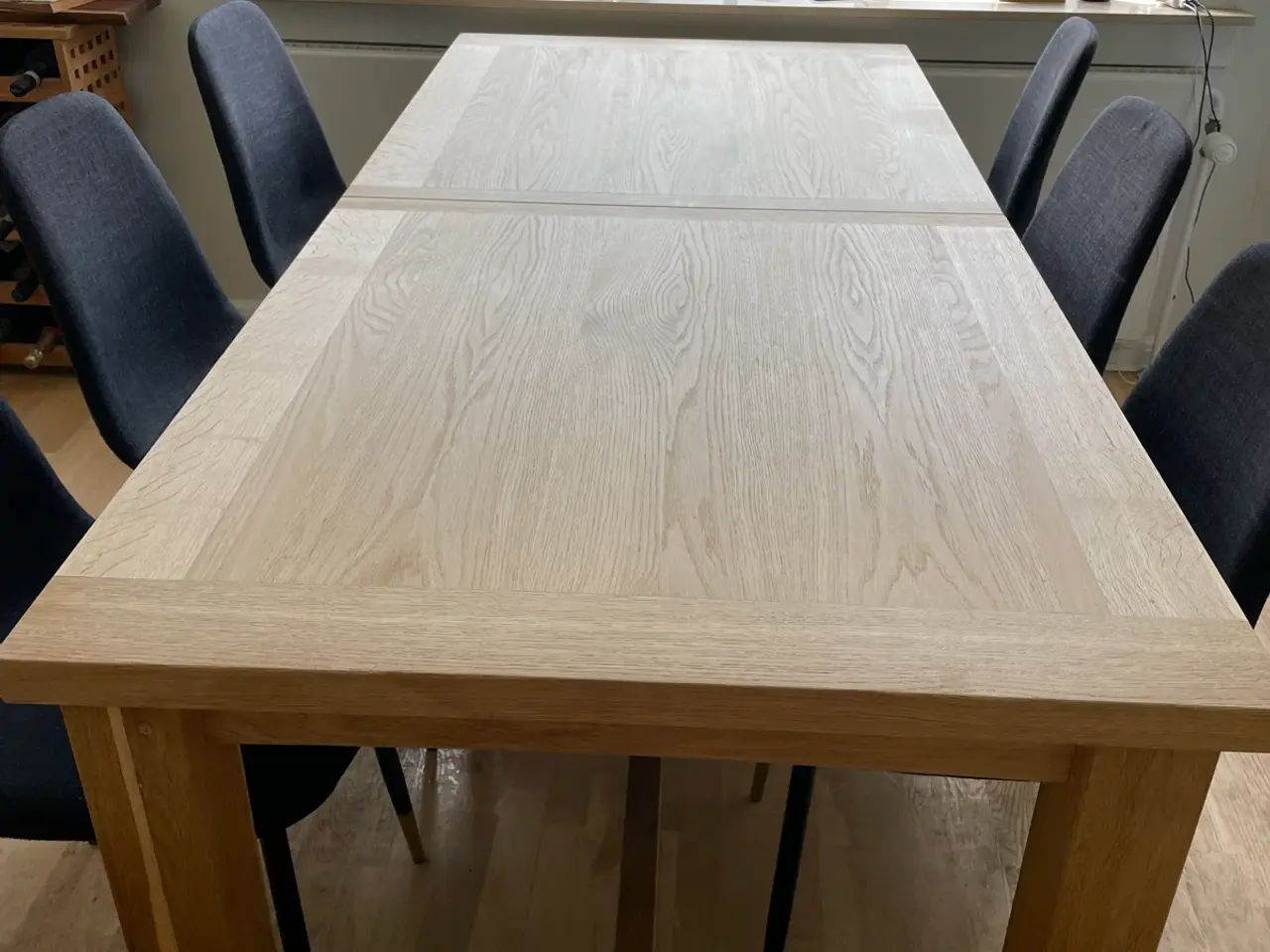 Billede 1 - Langbord i massivt egetræ
