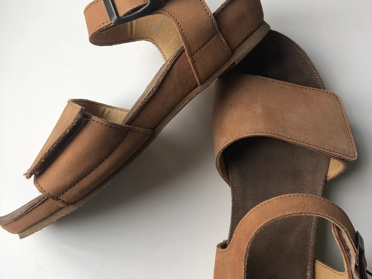 Billede 4 - Cashott sandal str 38, farve: brandy