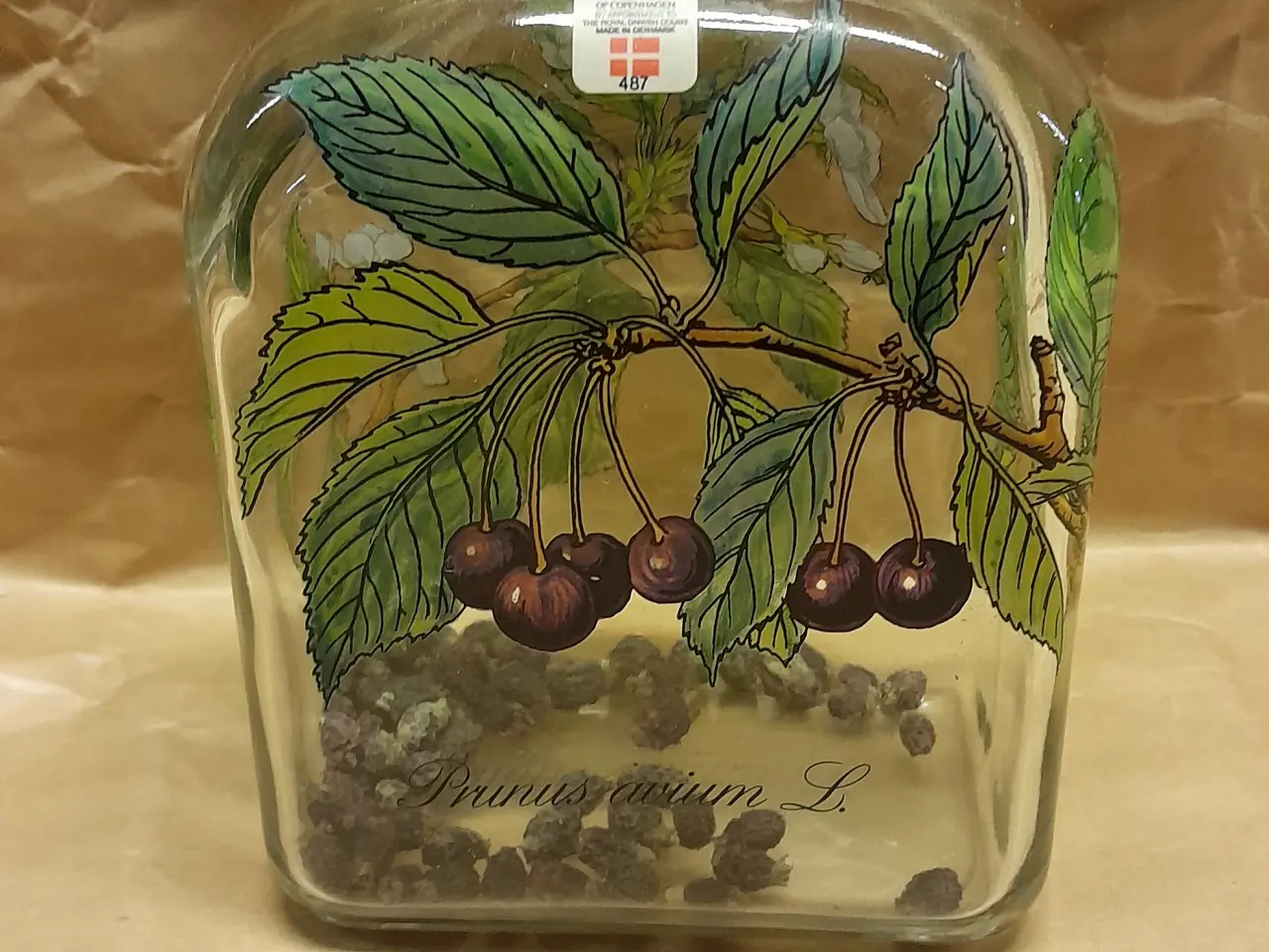 Billede 1 - Snapseflaske Holmegaard "Prunus avium L"