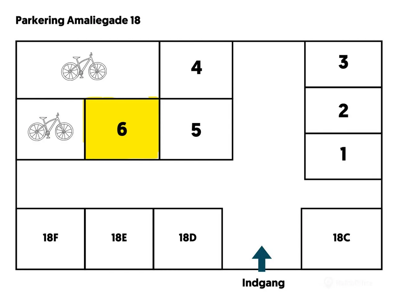Billede 4 - Parkering til leje på Amaliegade