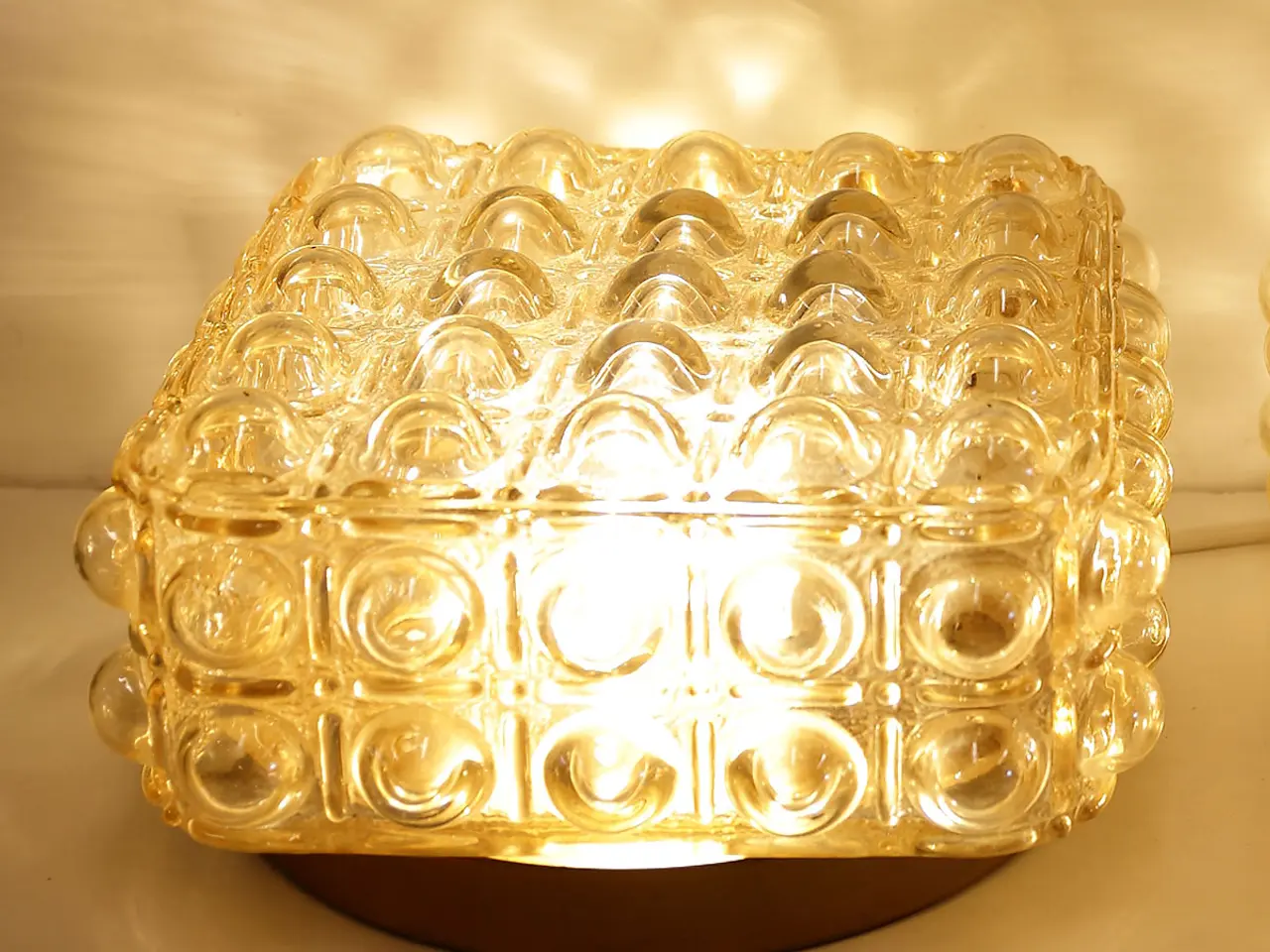 Billede 3 - E.S. Horn plafond i røgfarvet bobleglas