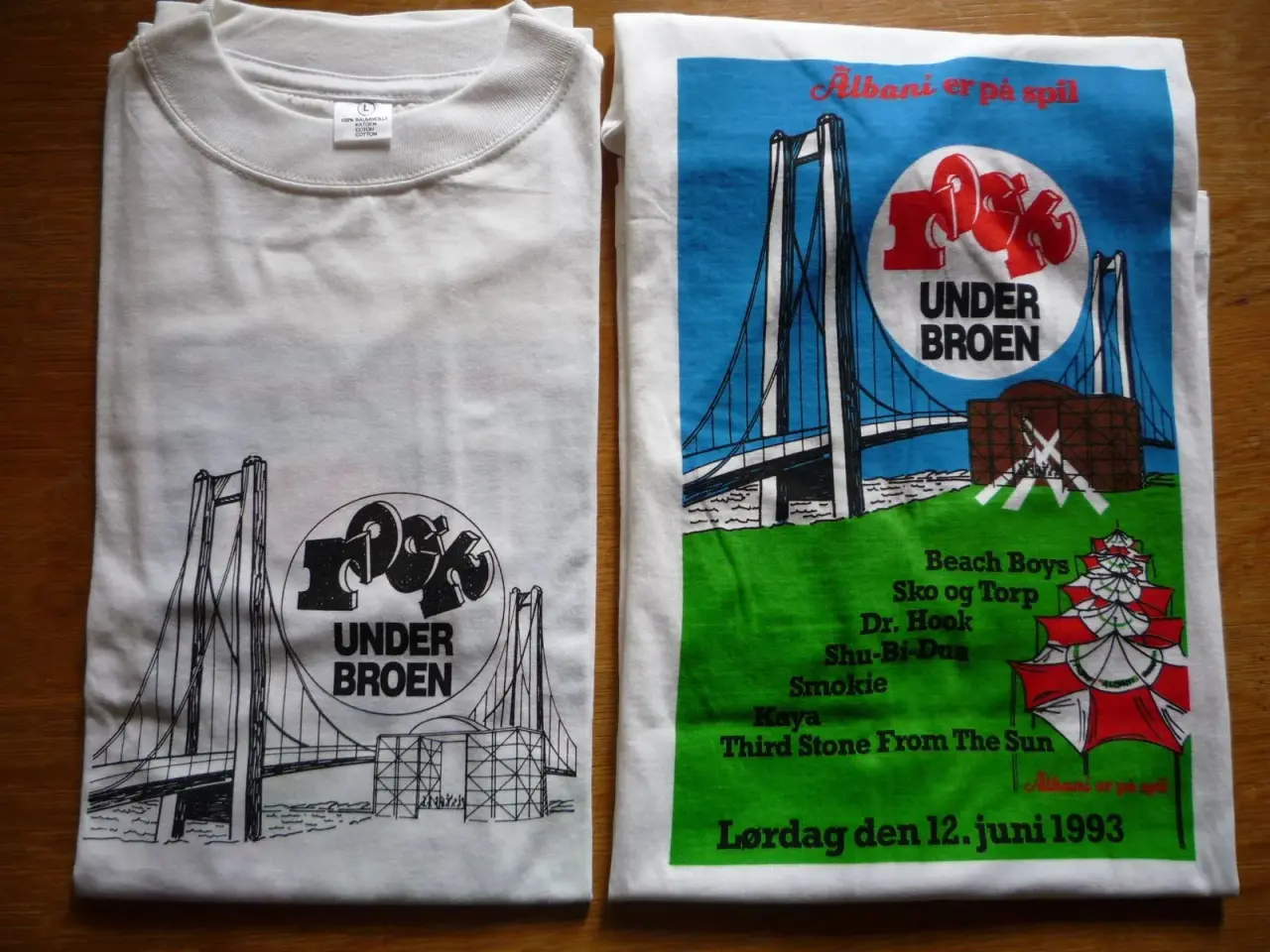 Billede 1 - NEDSAT: Nye Rock under Broen T-shirts og caps