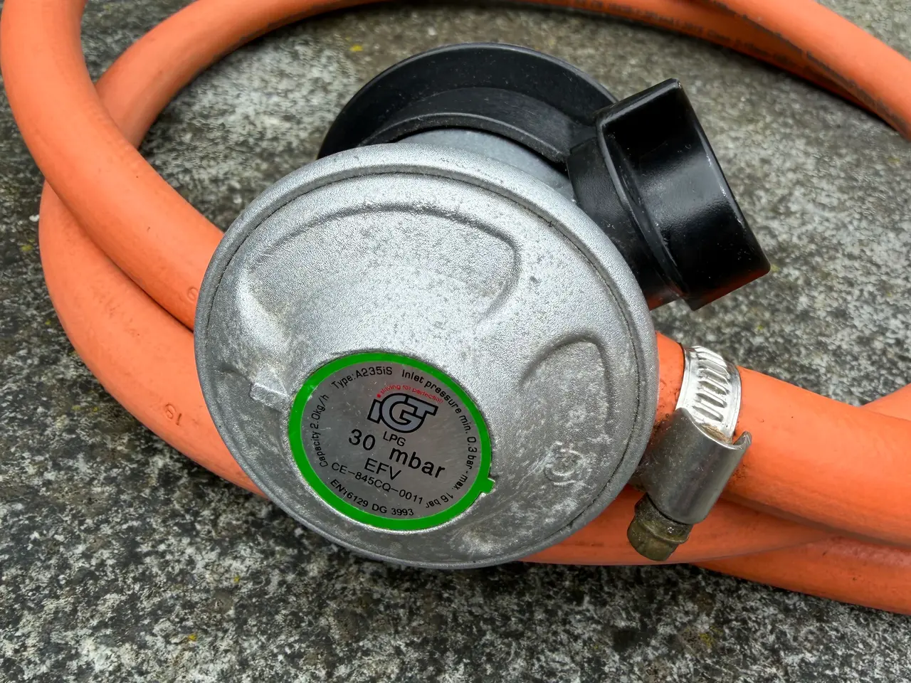 Billede 2 - Gasregulator med slange