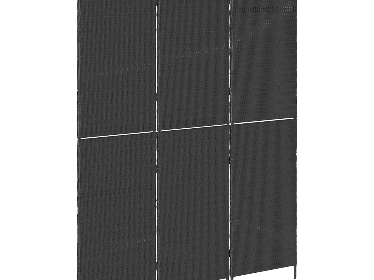 Billede 4 - Rumdeler Sort 146 x 180 cm polyrattan