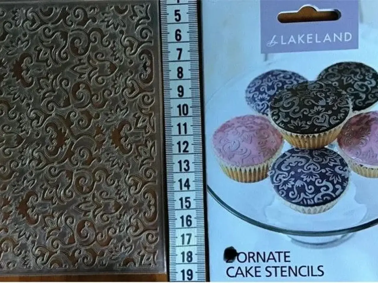 Billede 1 - 1 ark Ornate cake stencil..