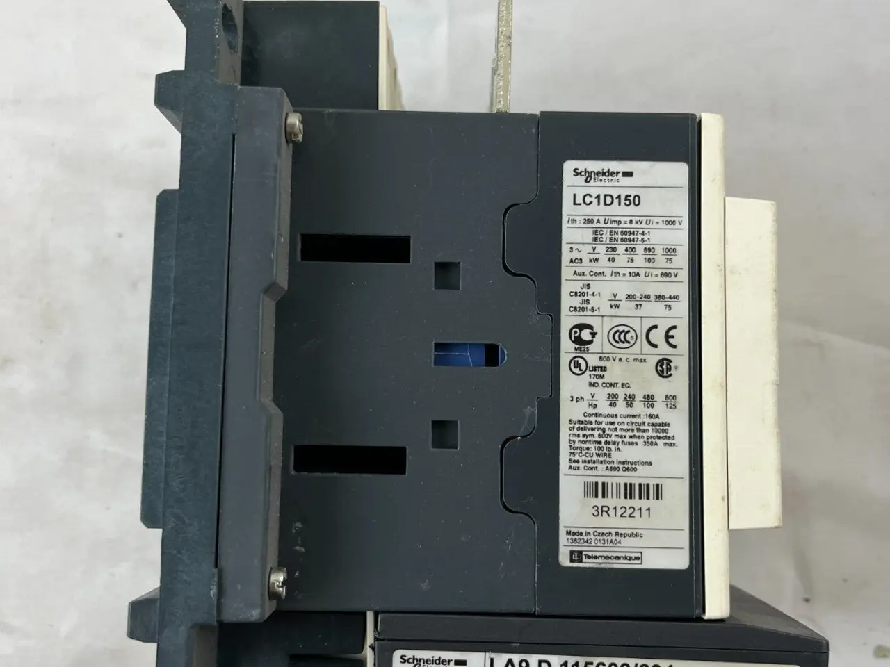 Billede 2 - Schneider Electric LC1D150 kontaktor 150A 3-Pole