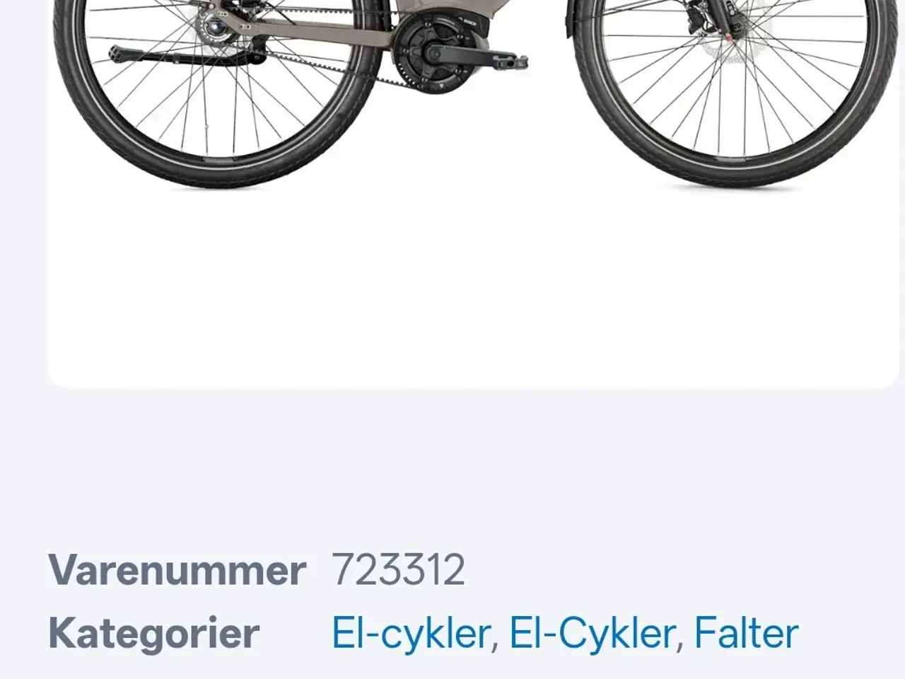 Billede 10 - Elcykel med Bosch centermotor , remtræk