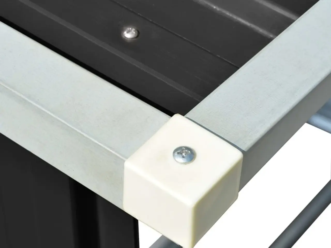 Billede 6 - Brændeskur til haven 163×83×154 cm - galvaniseret stål, antracitgrå
