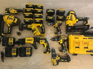 DeWalt XR 18V værktøjssæt – 8 maskiner, 12 batteri