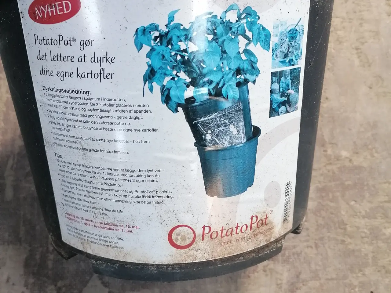 Billede 2 - PotatoPot kartoffelkrukker sorte plast potter