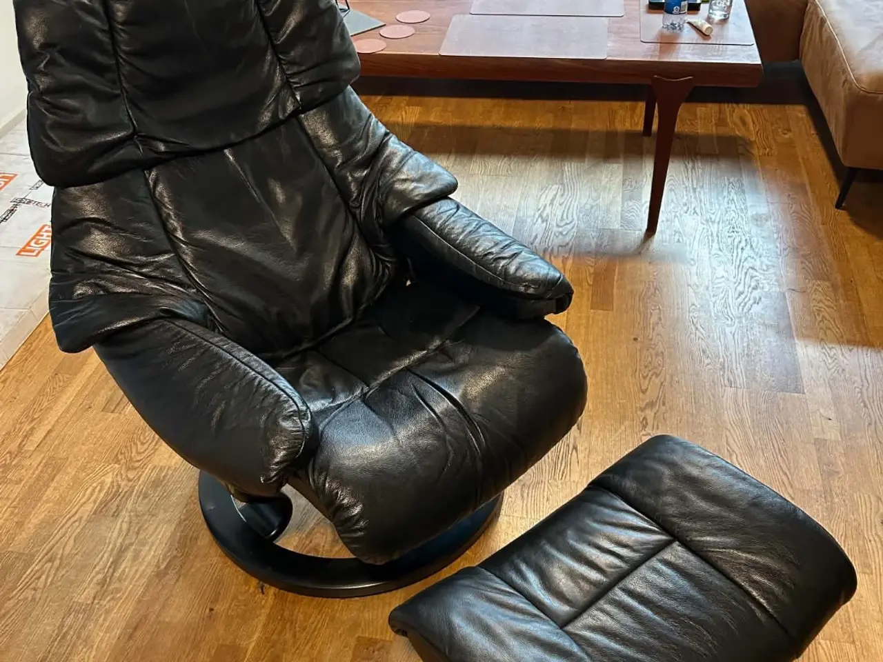 Billede 2 - Stressless stol m/skammel