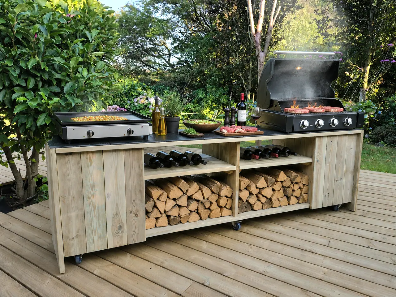 Billede 9 - Grillbord / Udekøkken