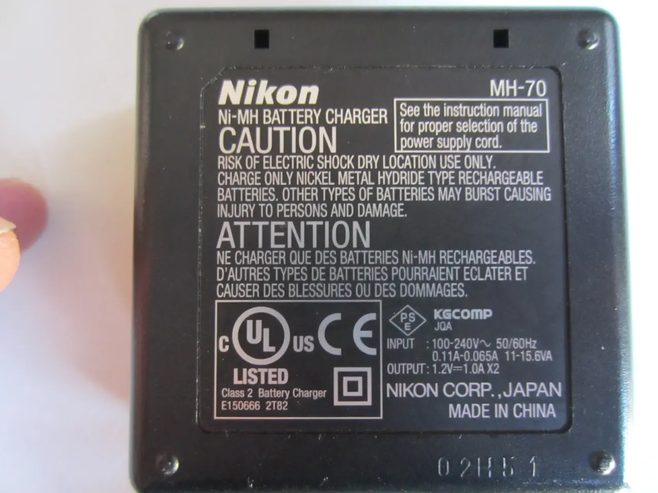 Billede 2 - Nikon MH-70 Ni-MH batteri lader til AA batterier