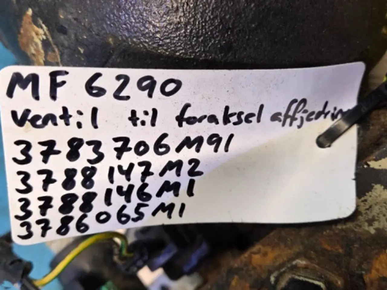 Billede 7 - Massey Ferguson 6290 Hydraulikventil 3783706M91