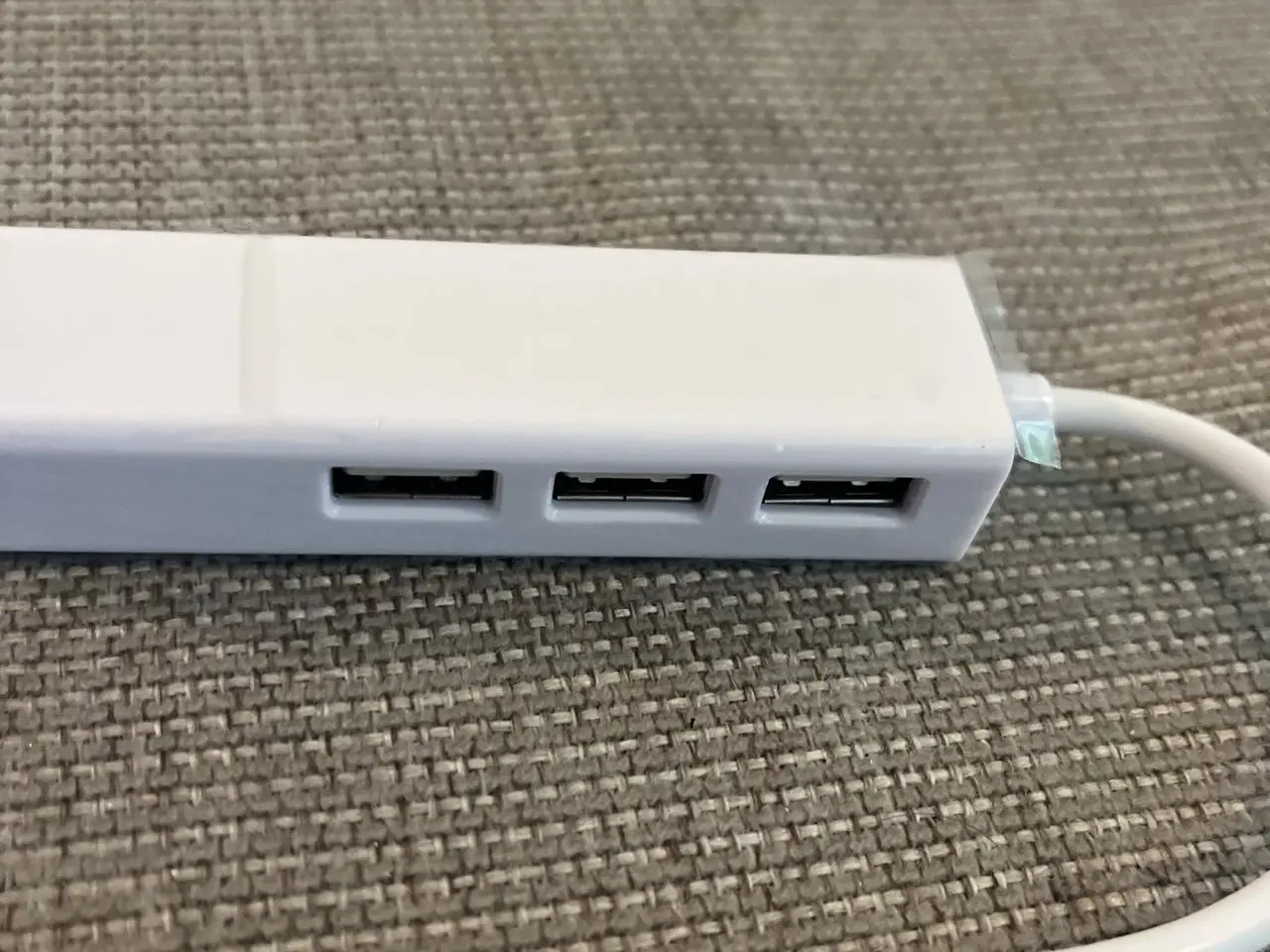 Billede 4 - USB-C hub med 3x USB og netværksport (RJ45), hvid