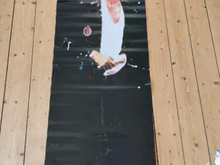 Lang stor sort plakat med Michael Jackson 