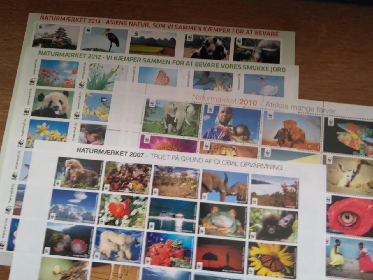 Billede 2 - Danmark, WWF Naturmærker 2007 -2020.