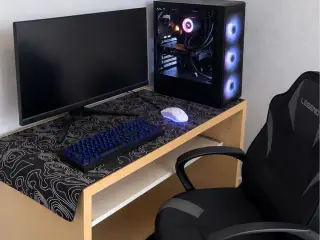 Gaming-pc med skærm, tastatur og mus - i5-10400F