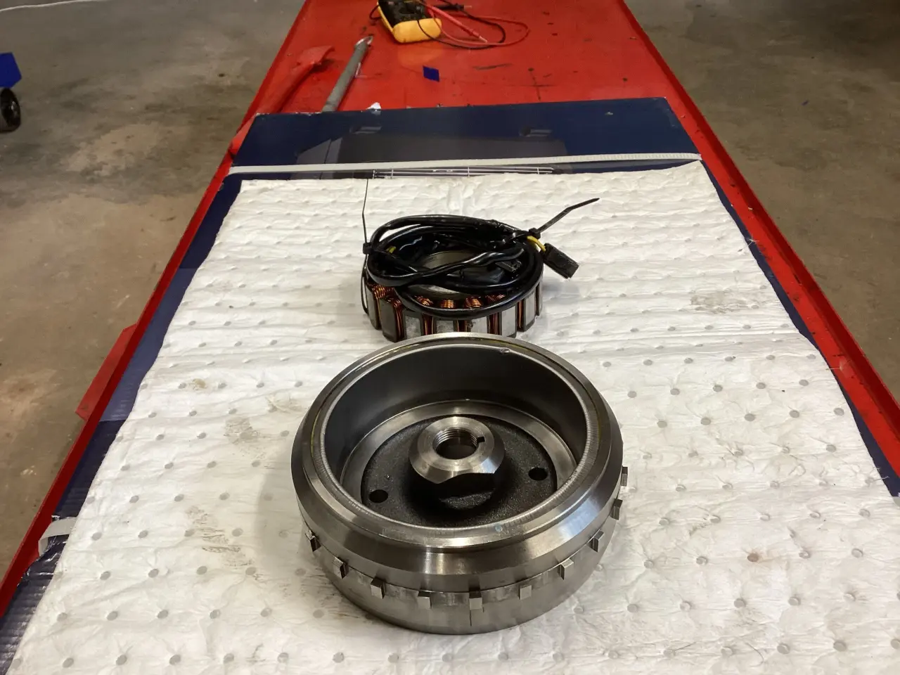 Billede 1 - Rotor og stator Triumph 865 med indsprøjtning.