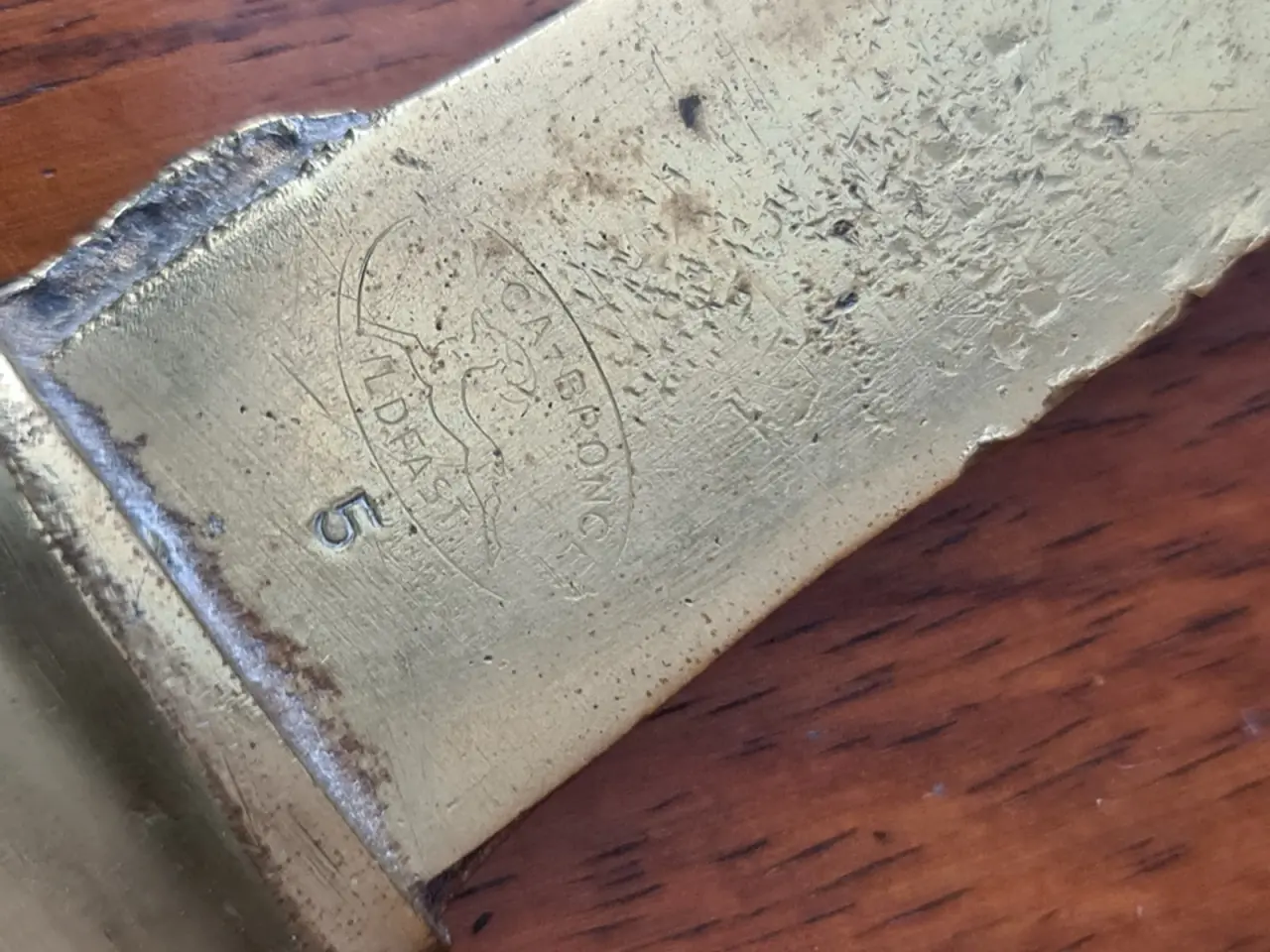 Billede 4 - Antik brevåbner i ægte "Ildfast" bronze