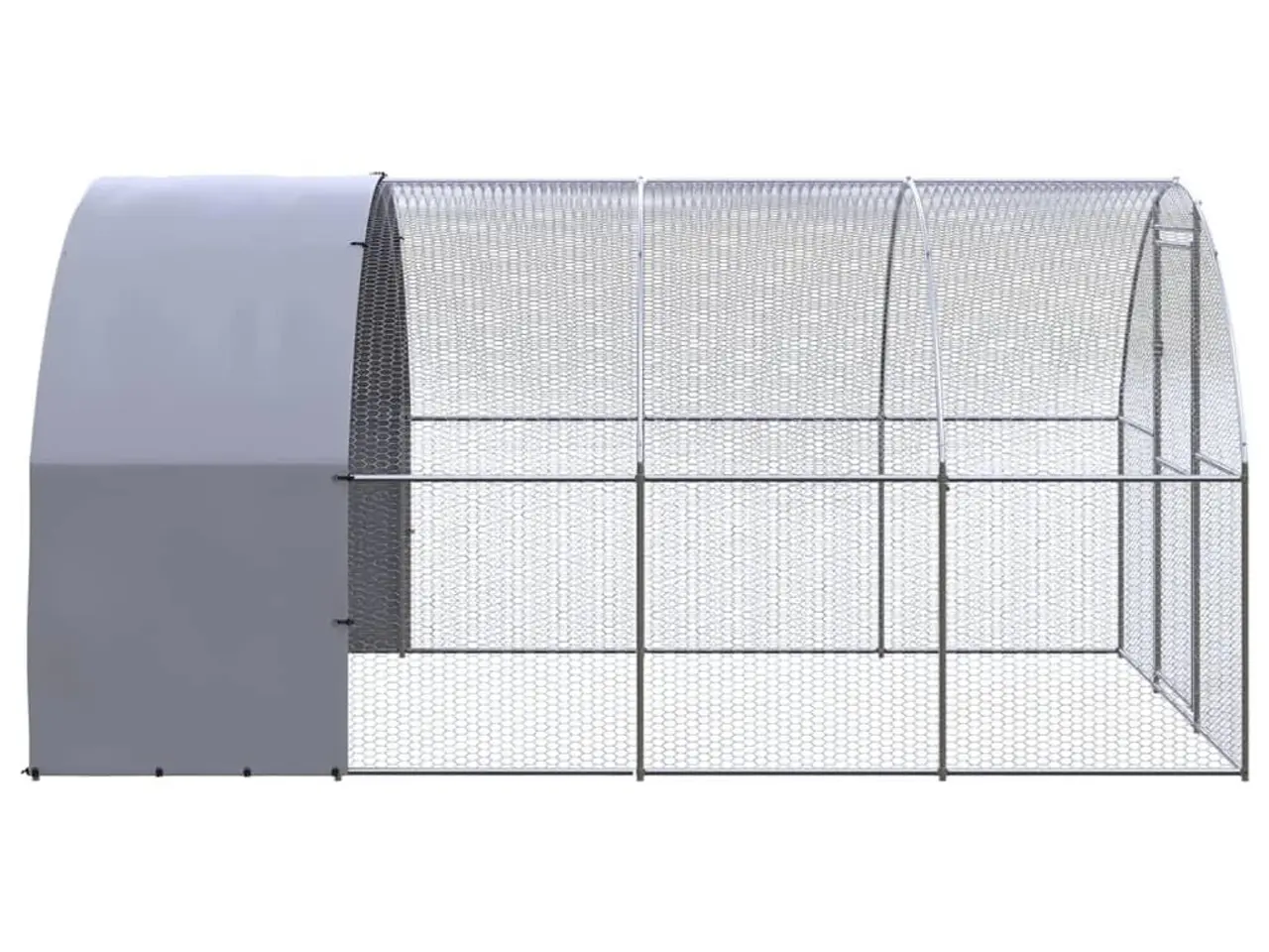 Billede 3 - Hønsehus 3×4×2 m - galvaniseret stål med vandafvisende PE-tag