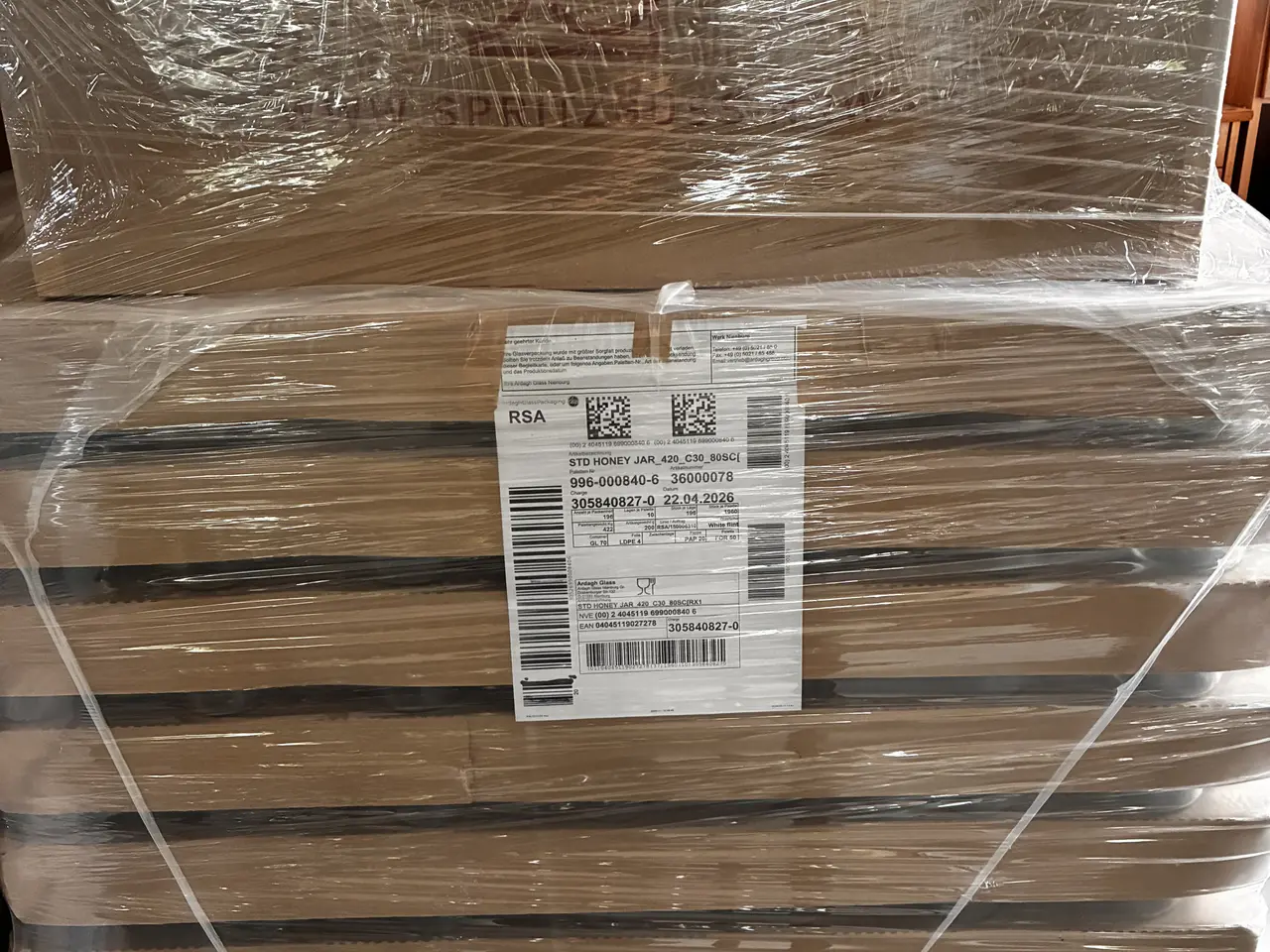 Billede 2 - Honningglas 450 gram 