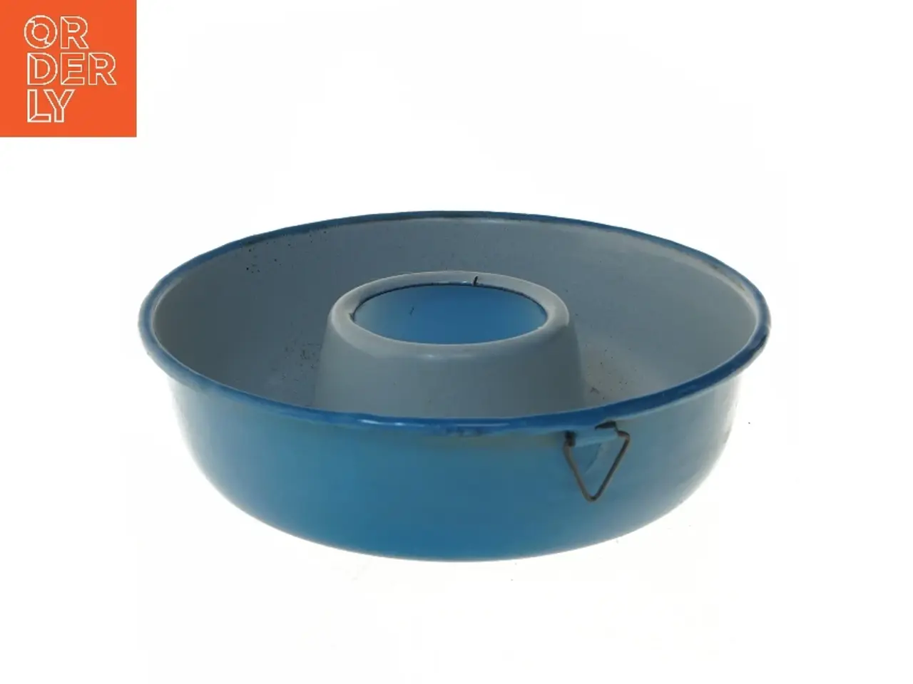 Billede 1 - Blå rund kugleformet gryde (str. Ø 21,5 cm)