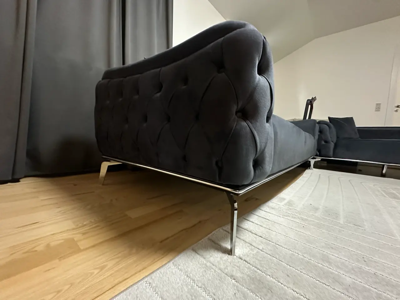 Billede 4 - Velour sofasæt med lounge stol.