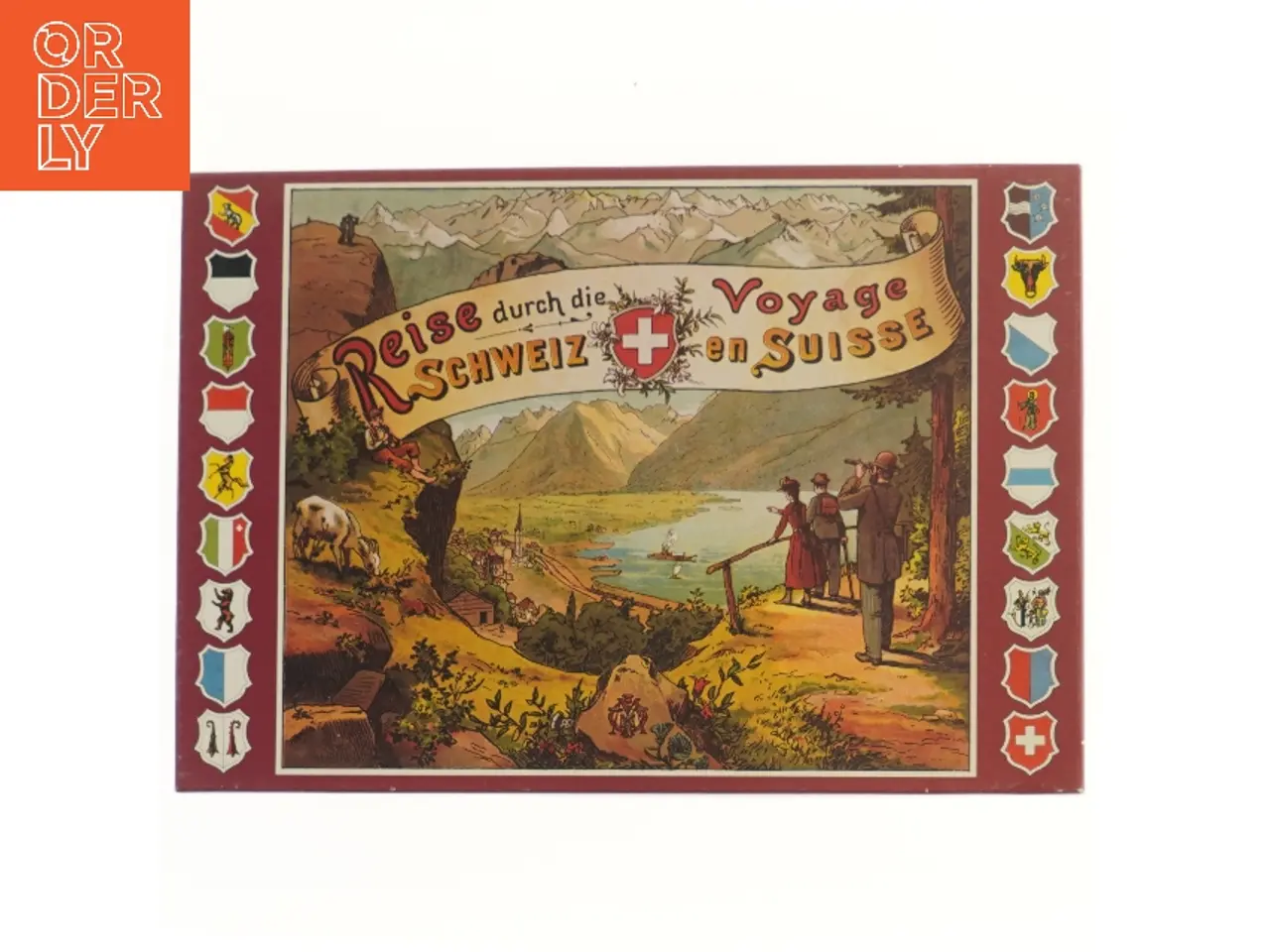 Billede 1 - Rejsespil 'Reise durch die Schweiz' (str. 43x30 cm)