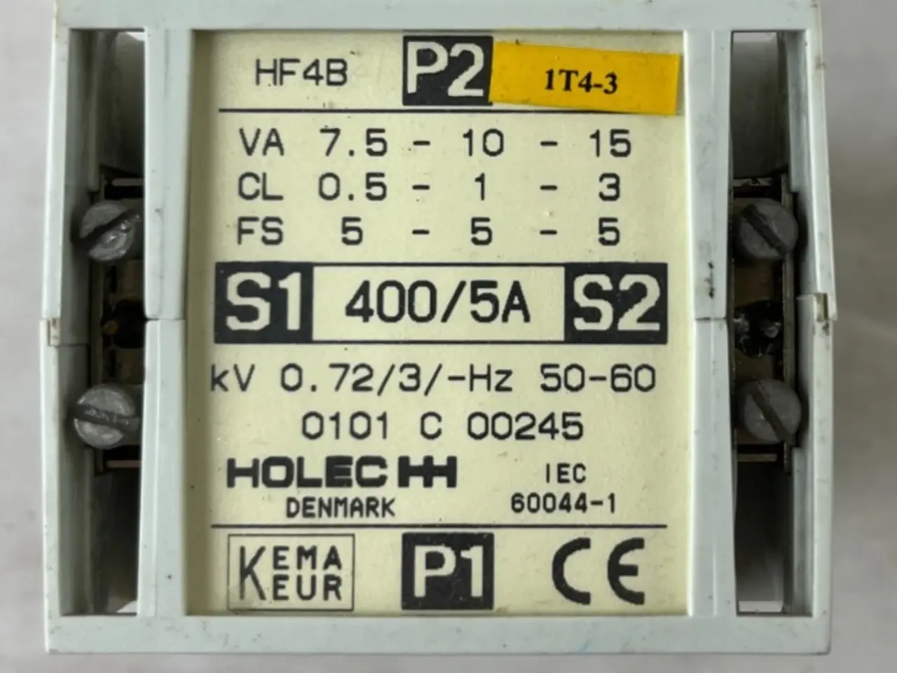 Billede 1 - Holec HF4B 400/5A strømtransformer 7.5/10/15VA IEC
