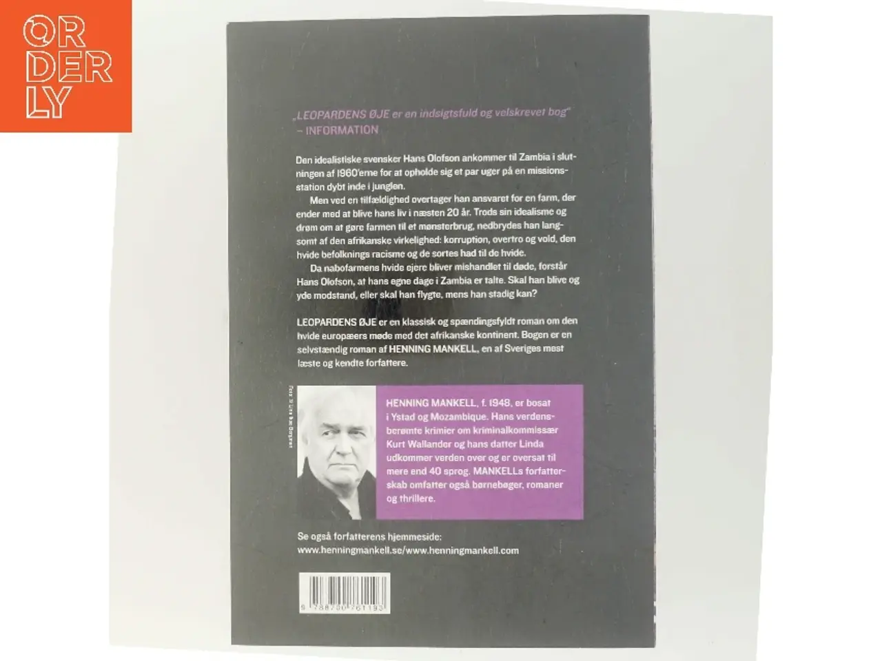 Billede 3 - Leopardens Øje af Henning Mankell (Bog)