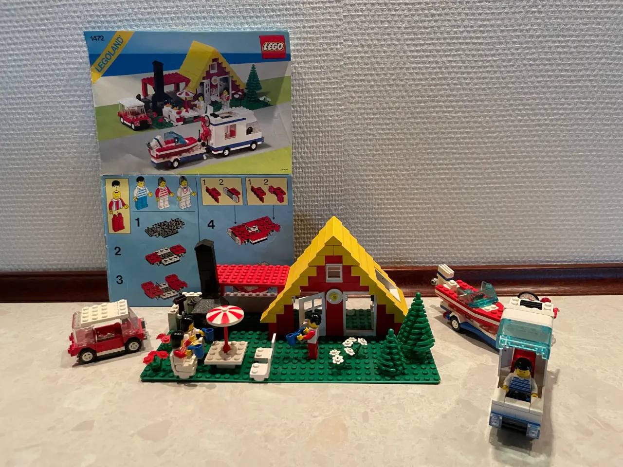 Billede 1 - Legoland 1472. Feriebolig med 4 minifigurer