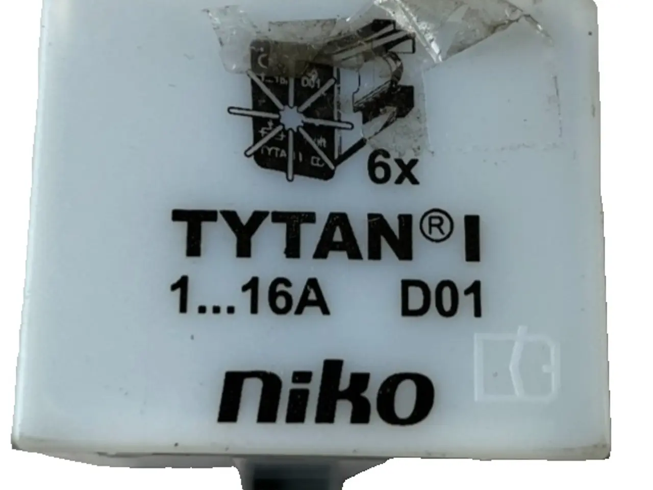 Billede 1 - Niko Tytan I D01 sikringsholder Insert 1-16A modul