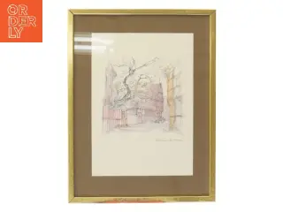 Mads Stage Aarhus tegning  (str. 42,5x32 cm)