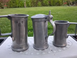 Tre tinbægre og et tinlåg