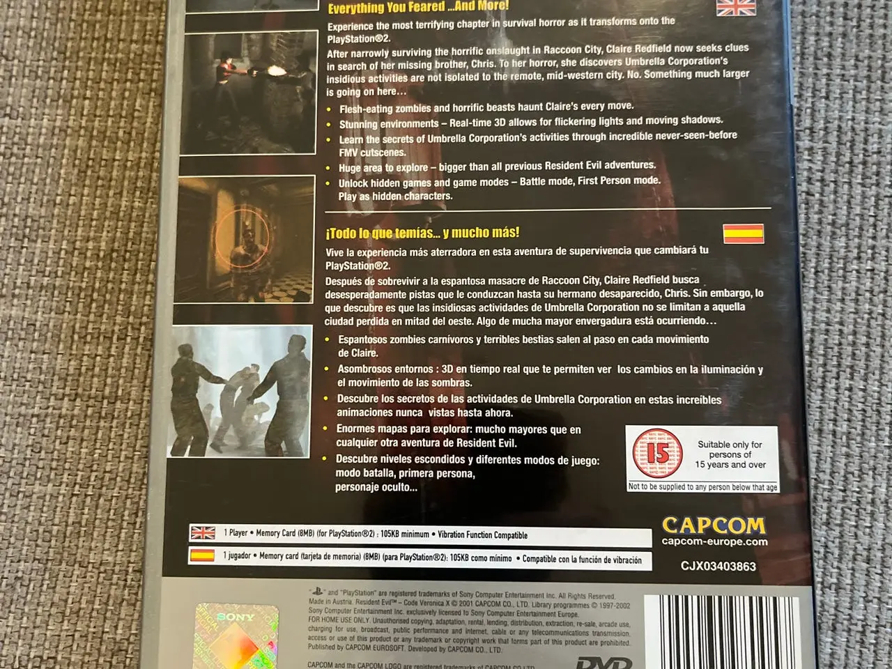 Billede 2 - Capcom Resident Evil Code: Veronica X - PlayStation 2