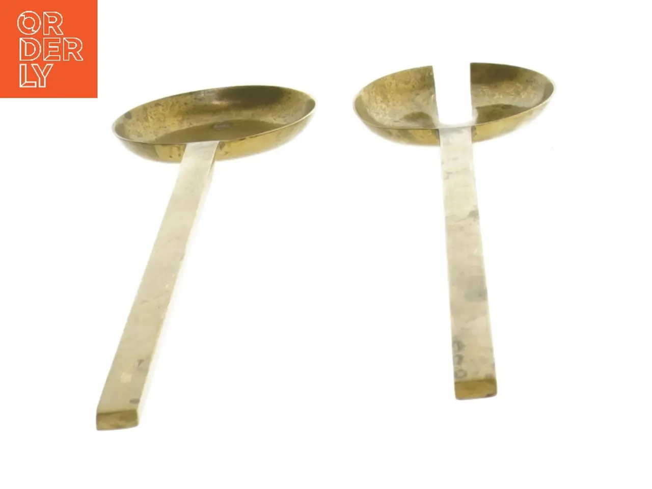 Billede 2 - Salatbestik af messing (str. 30 cm)