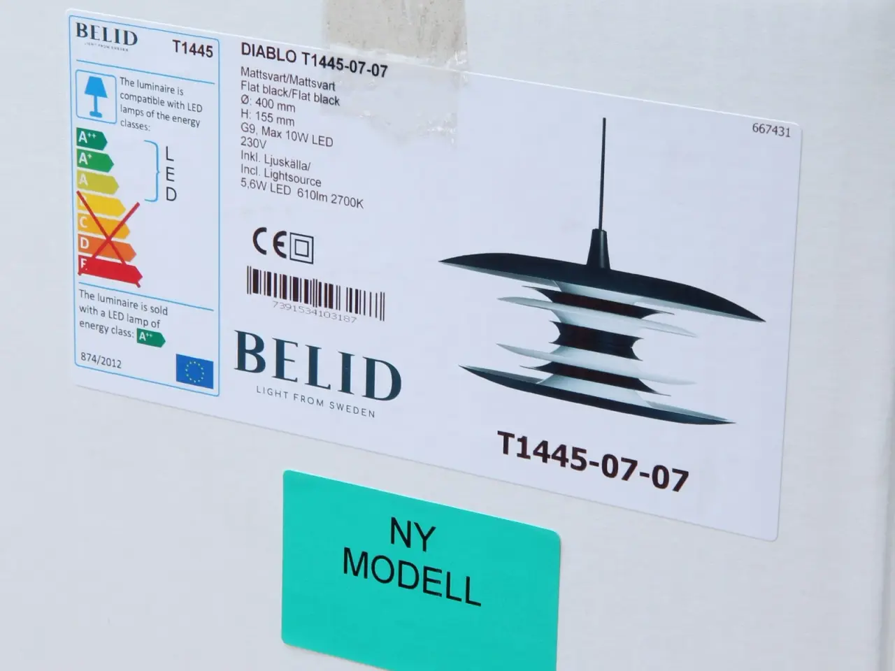 Billede 2 - Belid Diablo 40 cm pendel