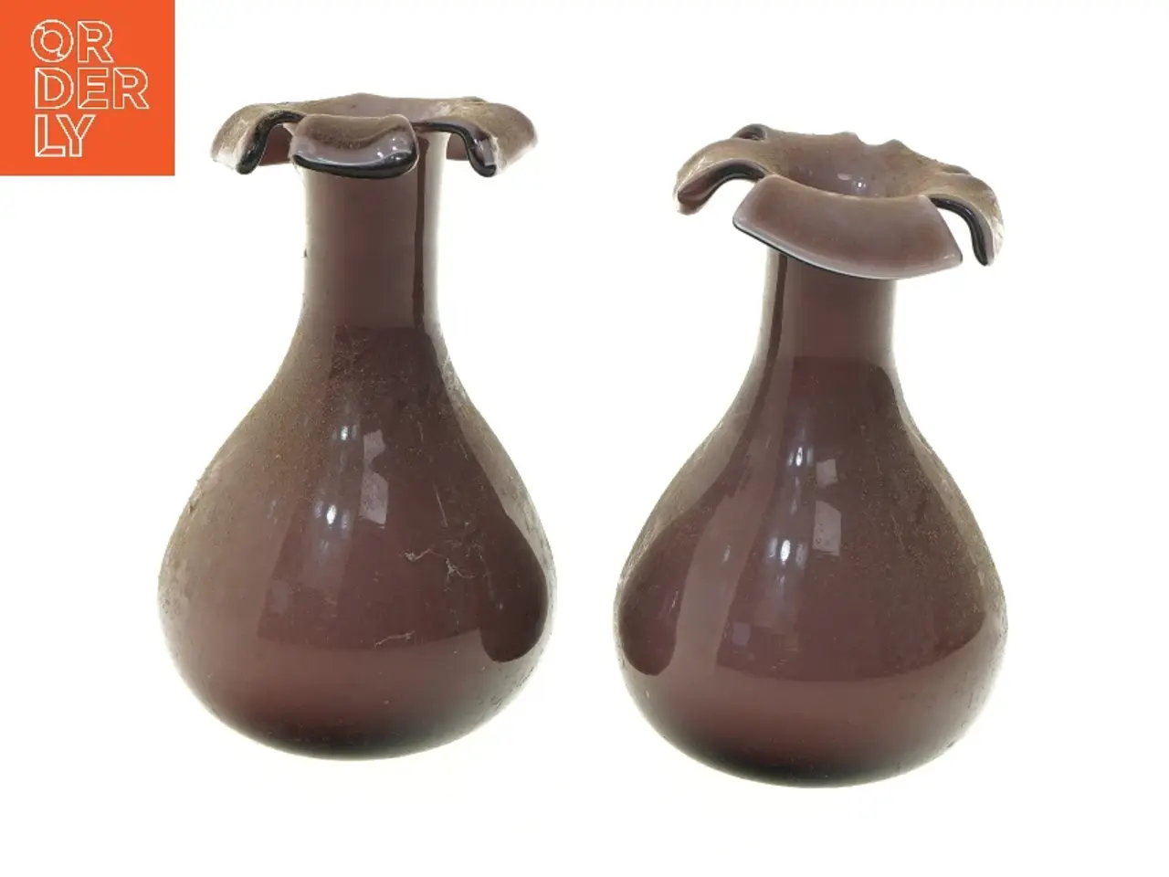Billede 1 - Brune glasvaser (str. 15 cm)