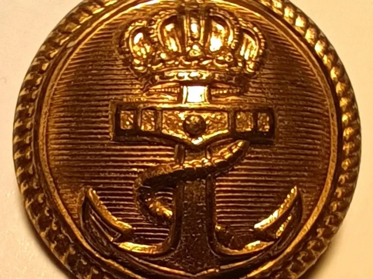 Billede 1 - DENMARK ROYAL NAVY UNIFORM BUTTON sjælden