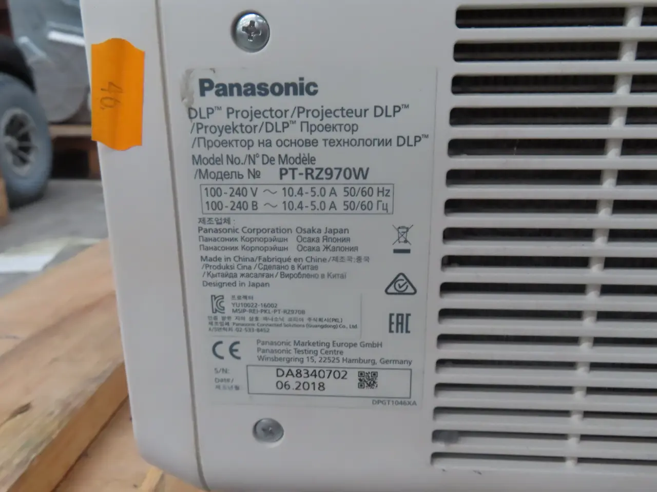 Billede 7 - Projektor PANASONIC RZ970 WUXGA