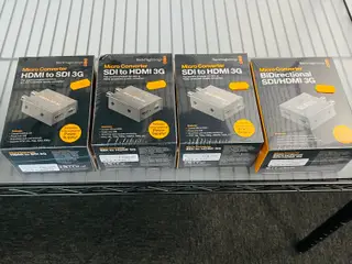 4 stk. Microconverter BLACKMAGIC Bl.a. SDI to HDMI 3G, HDMI to SDI 3G