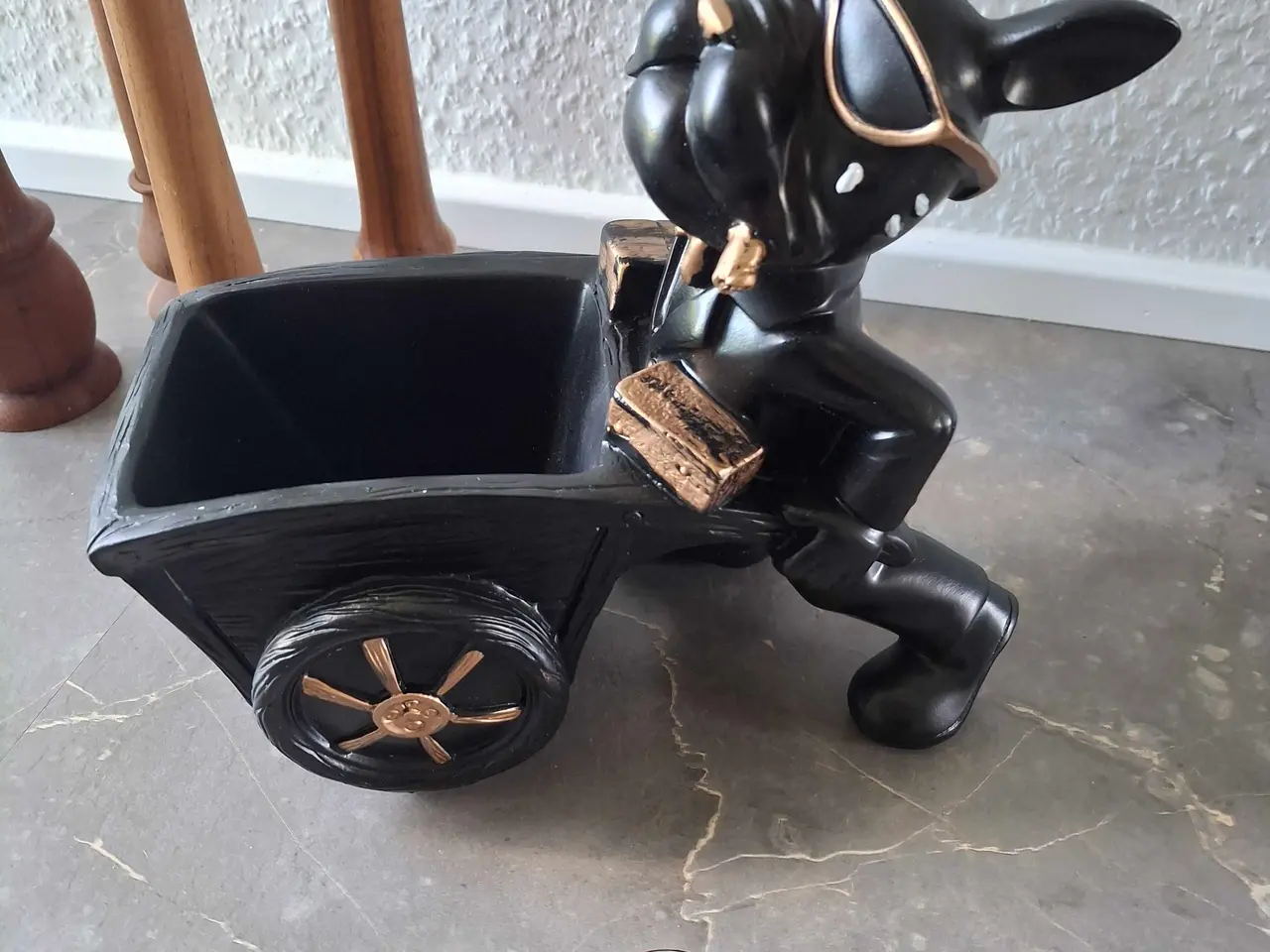 Billede 1 - Sort Bulldog figurer 